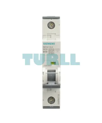Siemens 5SY4110-6 Miniature Circuit Breaker, 1-Pole, 10A, 230/400V, 10kA, Type B