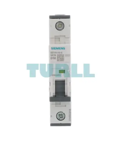 Siemens 5SY4110-8 Miniature Circuit Breaker 1-Pole, 10A, Type D, 10kA