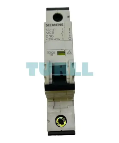Siemens 5SY4116-7 Miniature Circuit Breaker 1-Pole, C-Curve, 16A, 10kA, MCB 230/400V