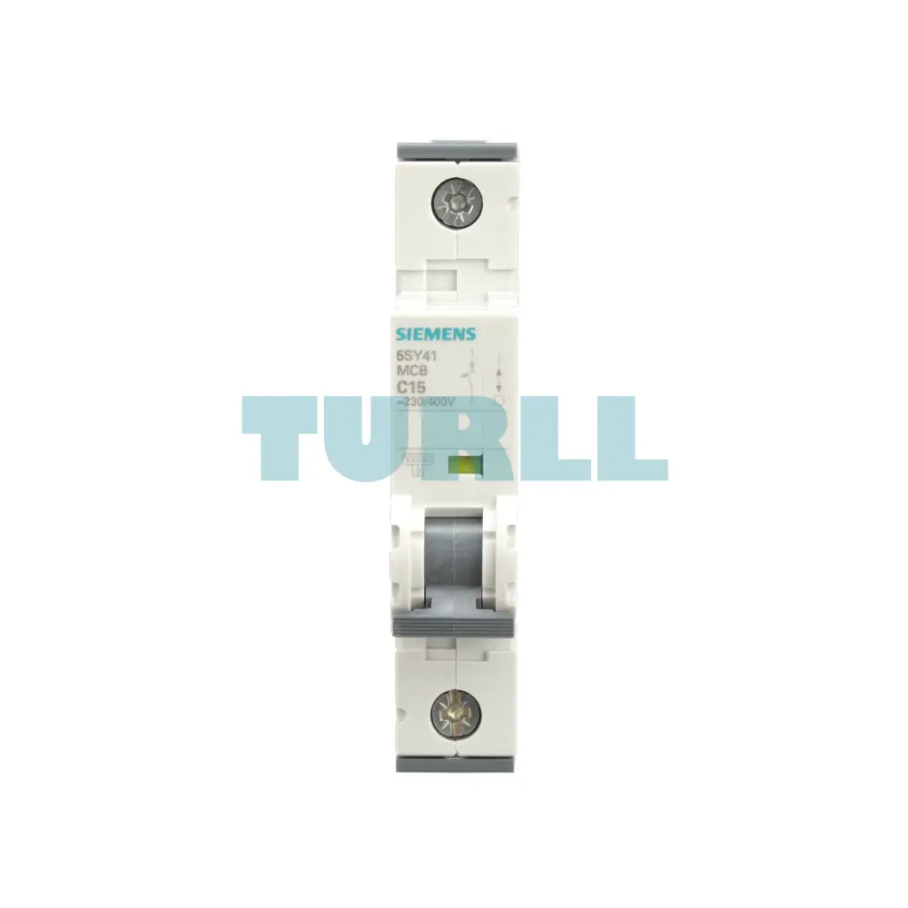 Siemens 5SY4118-7 Miniature Circuit Breaker 230/400V, 10kA, 1-Pole, 15A, Type C, D=70mm