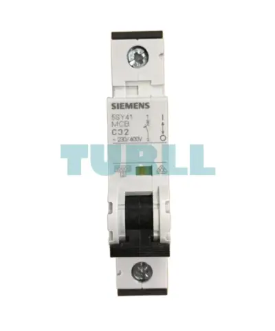 Siemens 5SY4132-7 Miniature Circuit Breaker 1-Pole 32A 10kA, C Curve, 230/400V