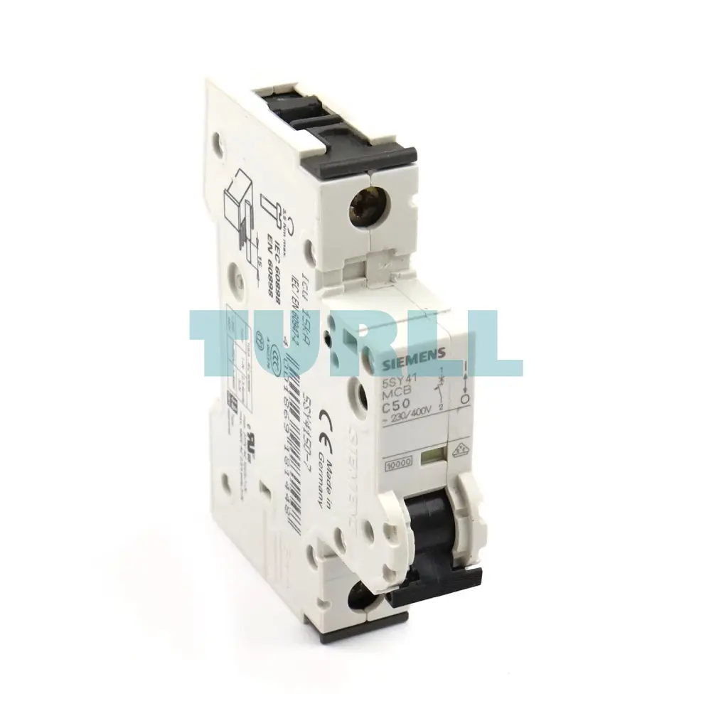 Siemens 5SY4150-7 Miniature Circuit Breaker 230/400V 10kA 1-Pole 50A C Curve, 70mm