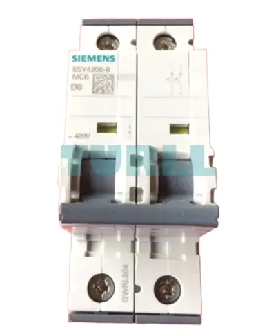 Siemens 5SY4206-8 Miniature Circuit Breaker 2-Pole, 6A, Type D, 10kA