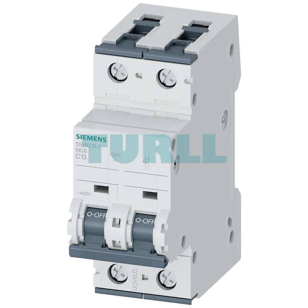 Siemens 5SY4213-7 Miniature Circuit Breaker 2-Pole, 13A, Type C, 10kA, 400V