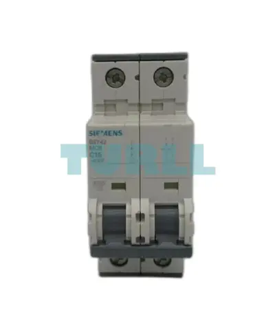 Siemens 5SY4218-7 Miniature Circuit Breaker 15A, 2-Pole, C-Curve, 10kA, 400V