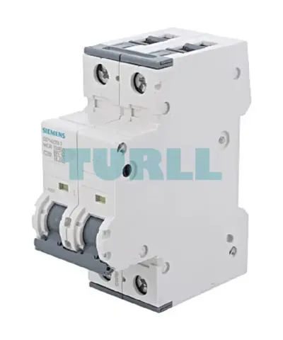 Siemens 5SY4220-7 Miniature Circuit Breaker 2-Pole, 20A, C-Type, 400V, 10kA