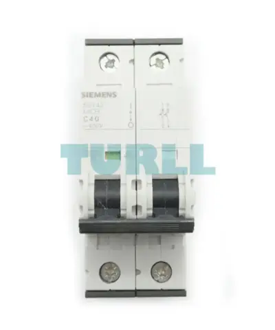 Siemens 5SY4240-7 Miniature Circuit Breaker 2-Pole, 40A, C-Curve, 10kA, 400V