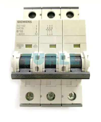 Siemens 5SY4310-6 Miniature Circuit Breaker 400V, 10kA, 3-Pole, Type B, 10A