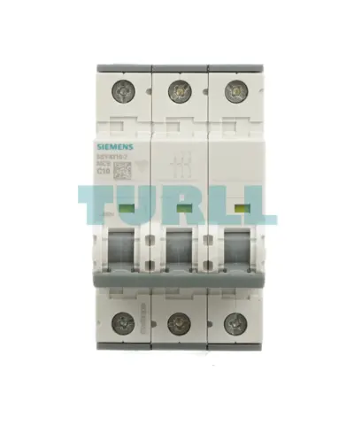 Siemens 5SY4310-7 Miniature Circuit Breaker, 3-Pole, C-Curve, 10A, 10kA, 400V