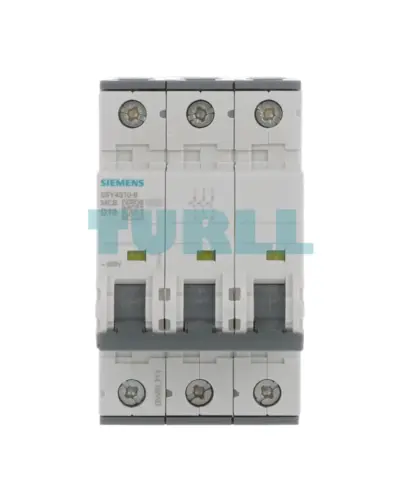 Siemens 5SY4310-8 Miniature Circuit Breaker (MCB) 3-Pole, 10A, Type D, 10kA