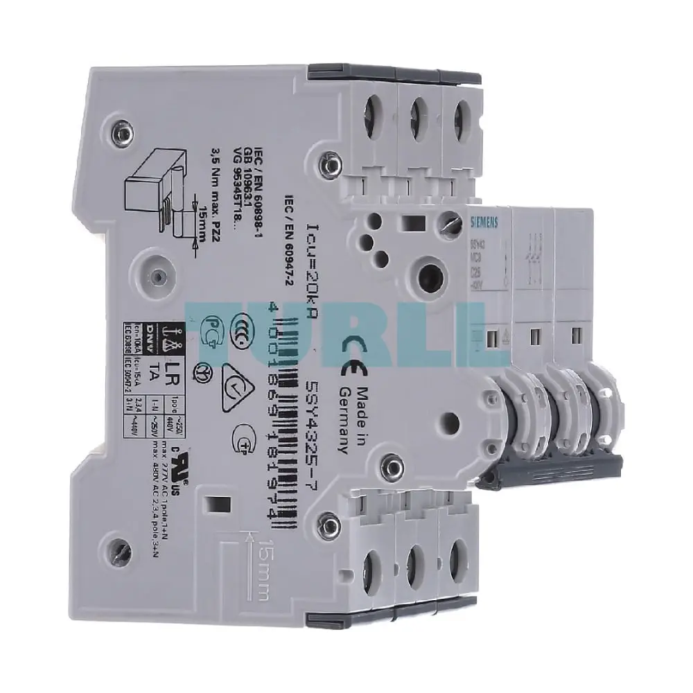 5SY4325-7 Siemens Miniature Circuit Breaker Original Brand New 2 5SY4325-7 Siemens Miniature Circuit Breaker Original Brand New - Image 2