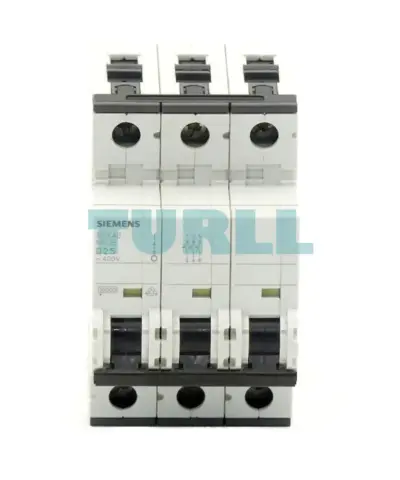 Siemens 5SY4325-8 Miniature Circuit Breaker 3-Pole, 25A, Type D, 10kA, 400V