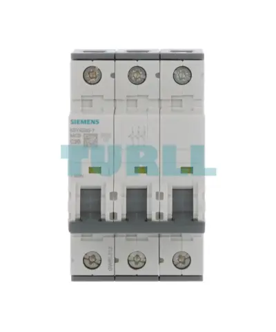 Siemens 5SY4330-7 Miniature Circuit Breaker 3-Pole, 30A, 400V, 10kA, Type C