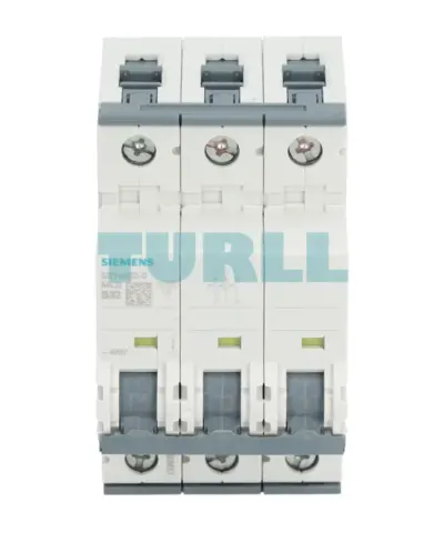 Siemens 5SY4332-6 Miniature Circuit Breaker, 3-Pole, 32A, B-Curve, 10kA, 400V