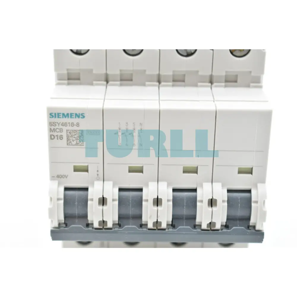 Siemens 5SY4616-8 Miniature Circuit Breaker 400V, 10kA, 3+N-Pole, 16A, D Type (70mm)