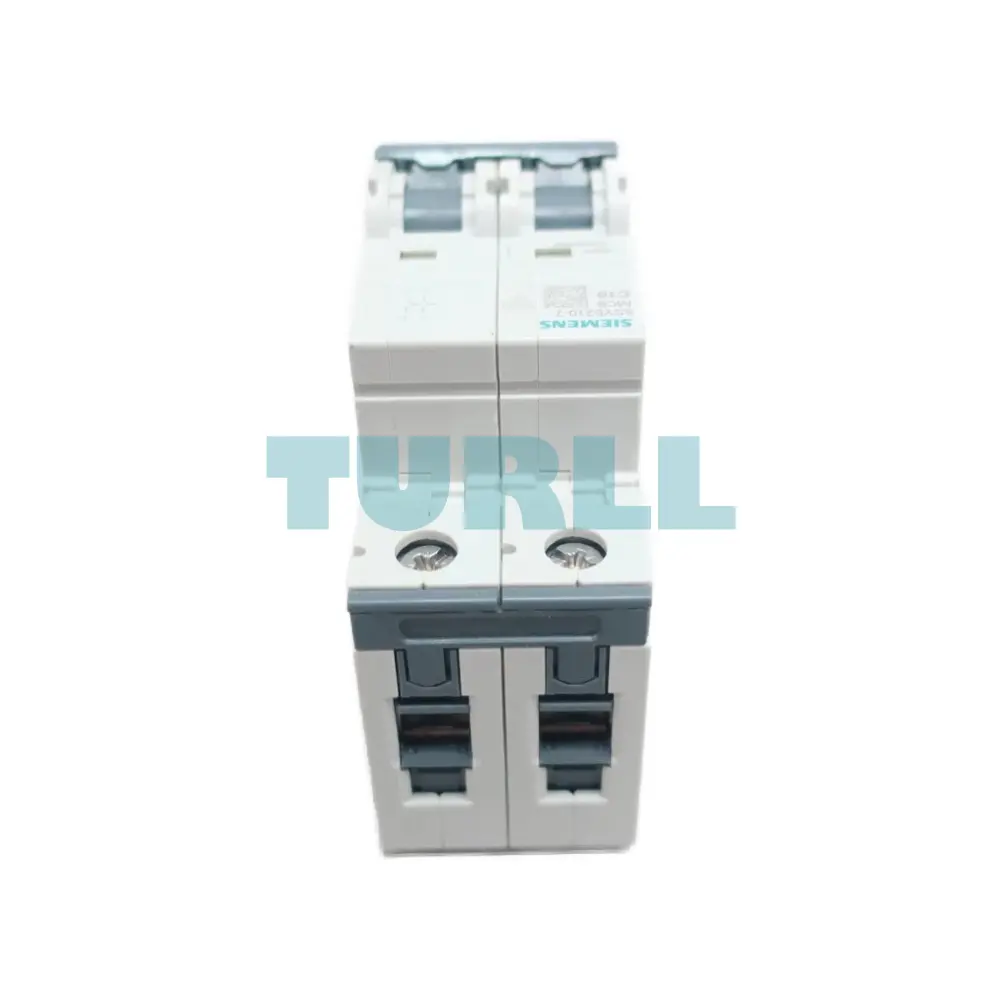 Siemens 5SY5210-7 Universal Circuit Breaker 2-Pole, 10A, C-Characteristic, 440V DC / 400V AC, 10kA