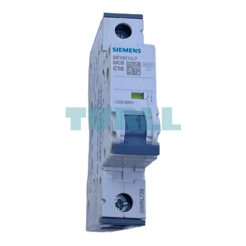 Siemens 5SY6110-7 Miniature Circuit Breaker 1-Pole, C-Curve, 10A, 6kA, MCB 230/400V
