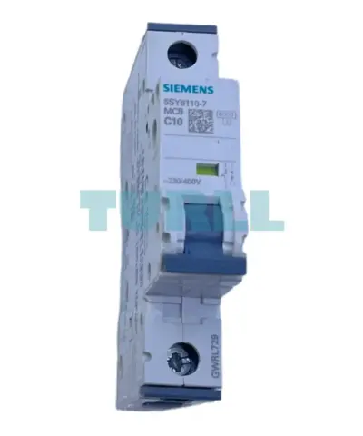 Siemens 5SY6110-7 Miniature Circuit Breaker 1-Pole, C-Curve, 10A, 6kA, MCB 230/400V
