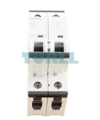 Siemens 5SY6203-7 Miniature Circuit Breaker 2-Pole, 3A, Type C, 6kA, 400V