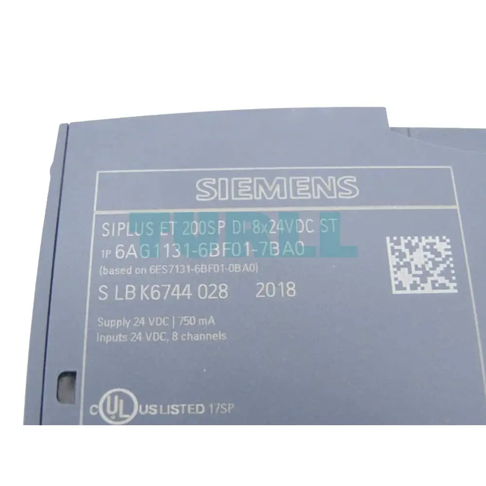 6AG1131-6BF01-7BA0 Siemens SIPLUS ET 200SP DI 8x24 V DC Standard Original Brand New 1 6AG1131-6BF01-7BA0 Siemens SIPLUS ET 200SP DI 8x24 V DC Standard