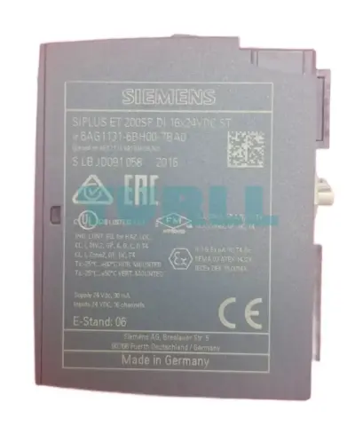 6AG1131-6BH01-7BA0 Siemens SIPLUS ET 200SP DI 16x24 V DC Standard