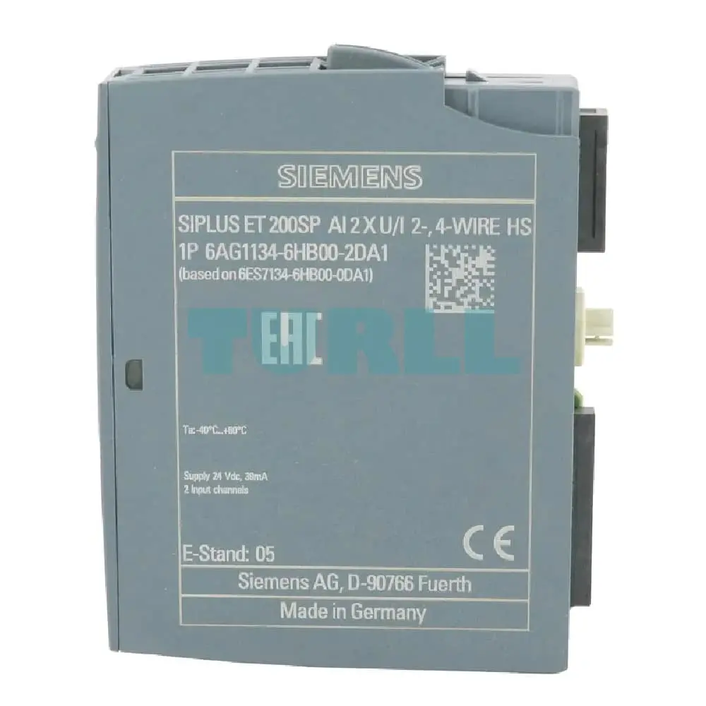 6AG1134-6HB00-2DA1 Siemens SIPLUS ET 200SP AI 2xU/I 2-, 4-wire HS Original Brand New 2 6AG1134-6HB00-2DA1 Siemens SIPLUS ET 200SP AI 2xU/I 2-, 4-wire HS