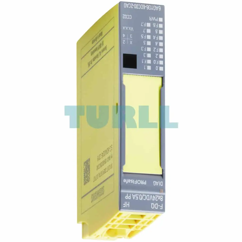 6AG1136-6DC00-2CA0 Siemens SIPLUS ET 200SP F-DQ 8x24VDC/0.5A PP HF Original Brand New 3 6AG1136-6DC00-2CA0 Siemens SIPLUS ET 200SP