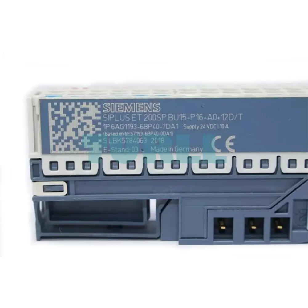 6AG1193-6BP40-7DA1 Siemens SIPLUS ET 200SP BU15-P16+A0+12D/T Original Brand New 1 6AG1193-6BP40-7DA1 Siemens SIPLUS ET 200SP BU15-P16+A0+12D/T