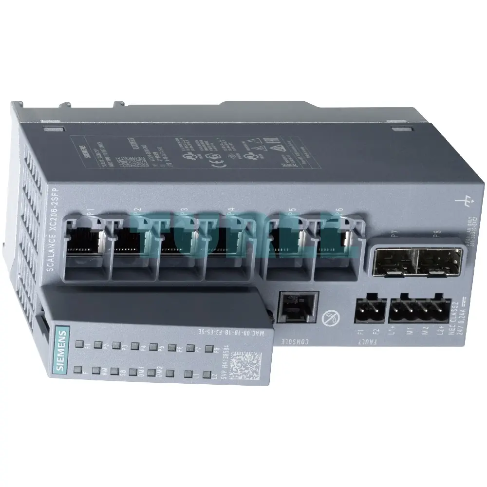 6AG1206-2BS00-7AC2 SIEMENS SIPLUS NET SCALANCE XC206-2SFP Original Brand New 4 6AG1206-2BS00-7AC2 SIEMENS SIPLUS NET SCALANCE XC206-2SFP