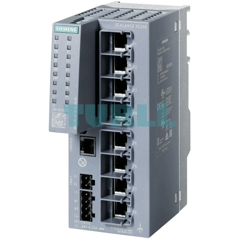 6AG1208-0BA00-7AC2 SIEMENS SIPLUS NET SCALANCE XC208 Original Brand New 1 6AG1208-0BA00-7AC2 SIEMENS SIPLUS NET SCALANCE XC208