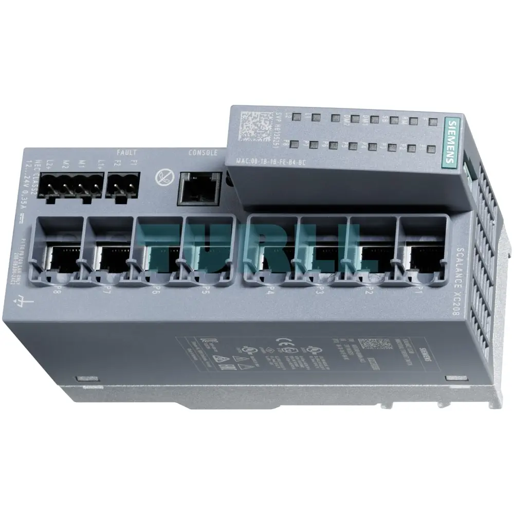 6AG1208-0BA00-7AC2 SIEMENS SIPLUS NET SCALANCE XC208 Original Brand New 4 6AG1208-0BA00-7AC2 SIEMENS SIPLUS NET SCALANCE XC208