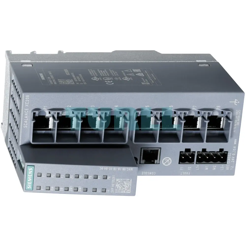 6AG1208-0BA00-7AC2 SIEMENS SIPLUS NET SCALANCE XC208 Original Brand New 2 6AG1208-0BA00-7AC2 SIEMENS SIPLUS NET SCALANCE XC208