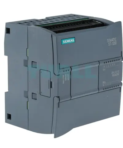 Siemens 6ES7212-1HE40-0XB0 SIMATIC S7-1200, CPU 1212C, Compact PLC, DC/DC/Relay, 8DI, 6DO, 2AI