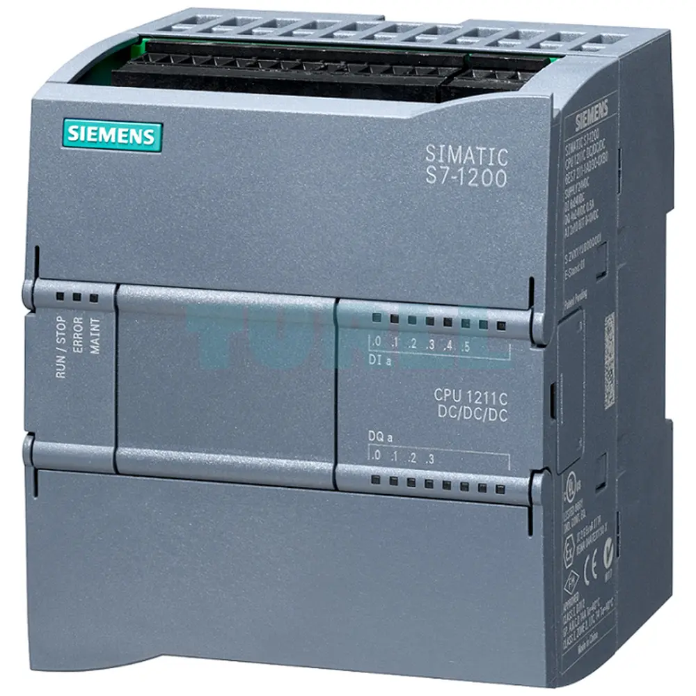 Siemens 6ES7212-1HE40-0XB0 SIMATIC S7-1200, CPU 1212C, Compact PLC, DC/DC/Relay, 8DI, 6DO, 2AI