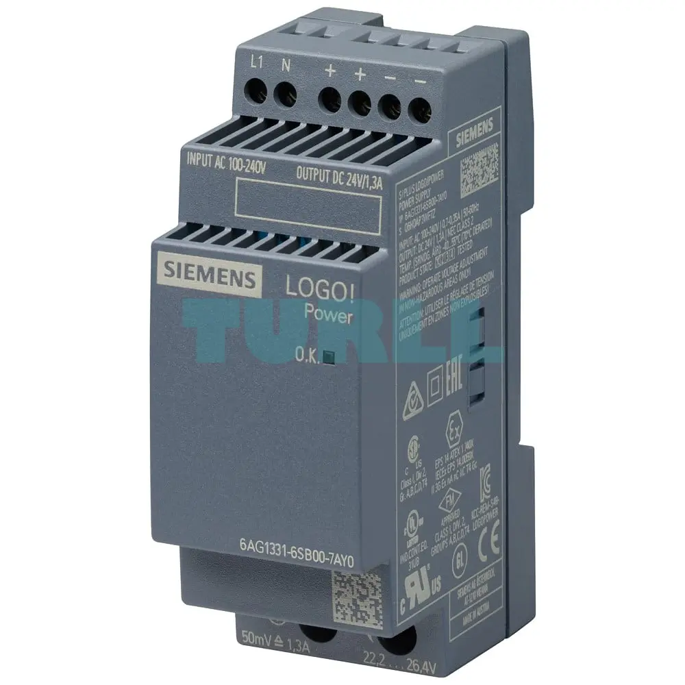 6AG1331-6SB00-7AY0 SIEMENS SIPLUS LOGO! Power Original Brand New 1 6AG1331-6SB00-7AY0 SIEMENS SIPLUS LOGO! Power