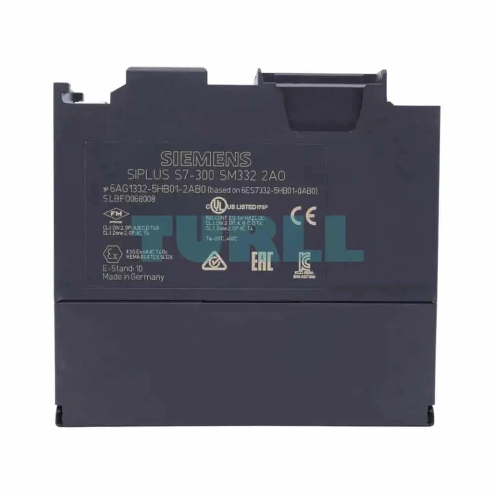 6AG1332-5HB01-2AB0 Siemens SIPLUS S7-300 SM 332 2AQ Original Brand New 3 6AG1332-5HB01-2AB0 Siemens SIPLUS S7-300 SM 332 2AQ