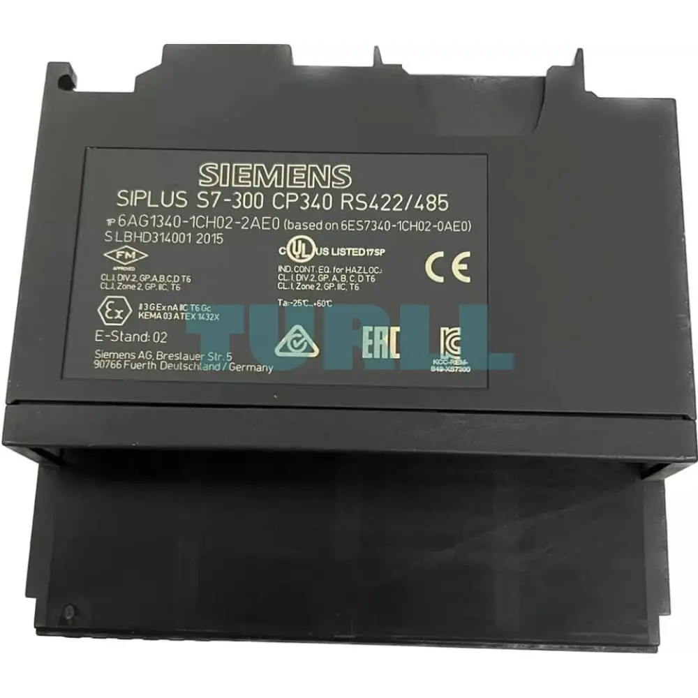 6AG1340-1CH02-2AE0 Siemens SIPLUS S7-300 CP 340 RS-422/485 Original Brand New 2 6AG1340-1CH02-2AE0 Siemens SIPLUS S7-300 CP 340 RS-422/485
