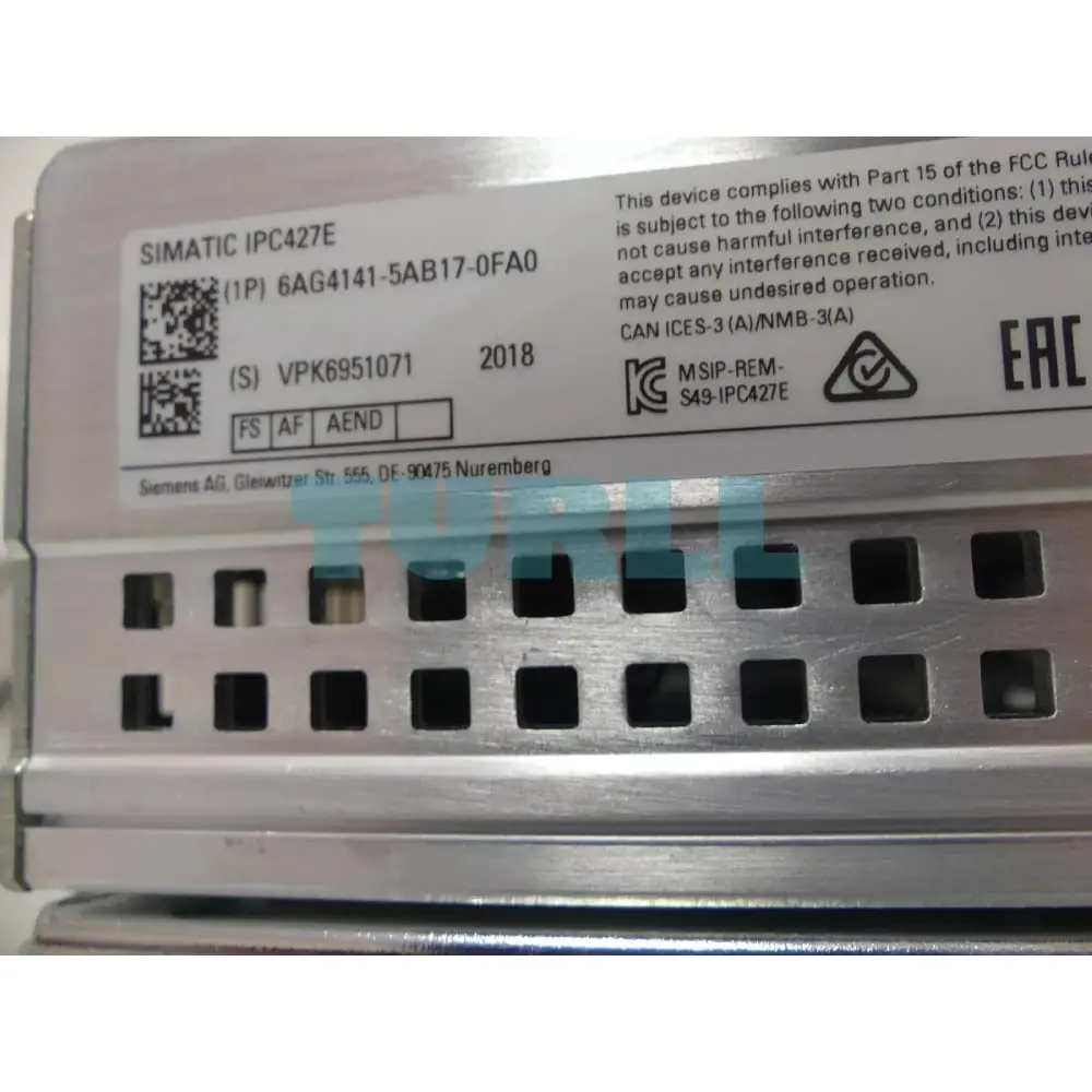 6AG4141-5AB17-0FA0 Siemens SIMATIC IPC427E Microbox PC Original Brand New 3 6AG4141-5AB17-0FA0 Siemens SIMATIC IPC427E Microbox PC