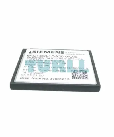6AU1400-1QA20-0AA0 Siemens SIMOTION Drive-based 2 GB