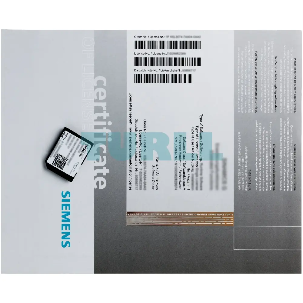 6AU1820-0AA20-0AB0 Siemens SIMOTION Technology Option Multiaxes Original Brand New 4 6AU1820-0AA20-0AB0 Siemens SIMOTION Technology Option Multiaxes