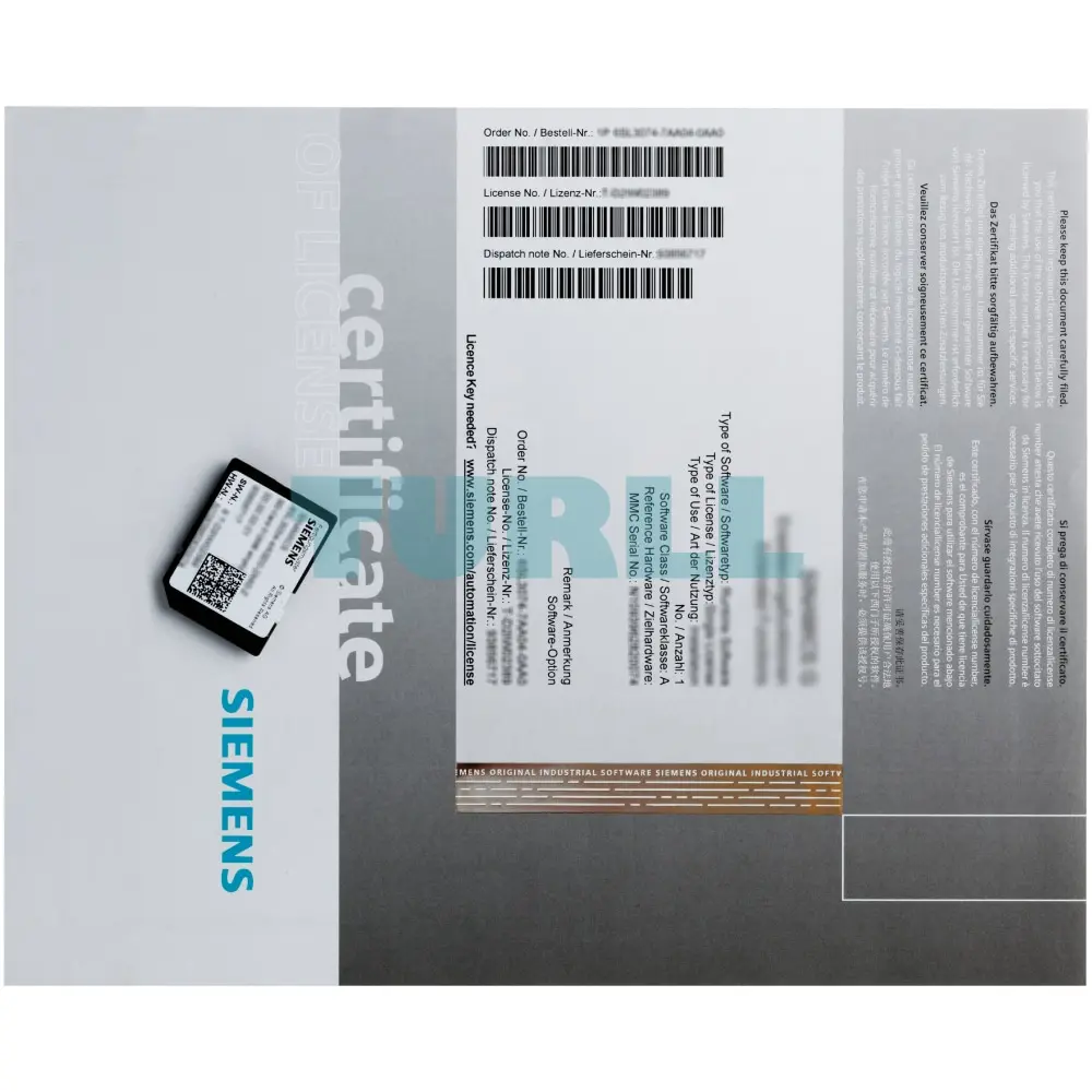 6AU1820-0AA43-0AB0 Siemens SIMOTION Technology Option Multiaxes Original Brand New 3 6AU1820-0AA43-0AB0 Siemens SIMOTION Technology Option Multiaxes