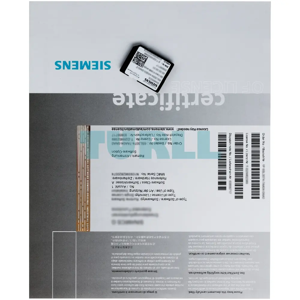 6AU1820-2AA20-0AB0 Siemens SIMOTION Technology Option TControl License Original Brand New 3 6AU1820-2AA20-0AB0 Siemens SIMOTION Technology Option TControl License