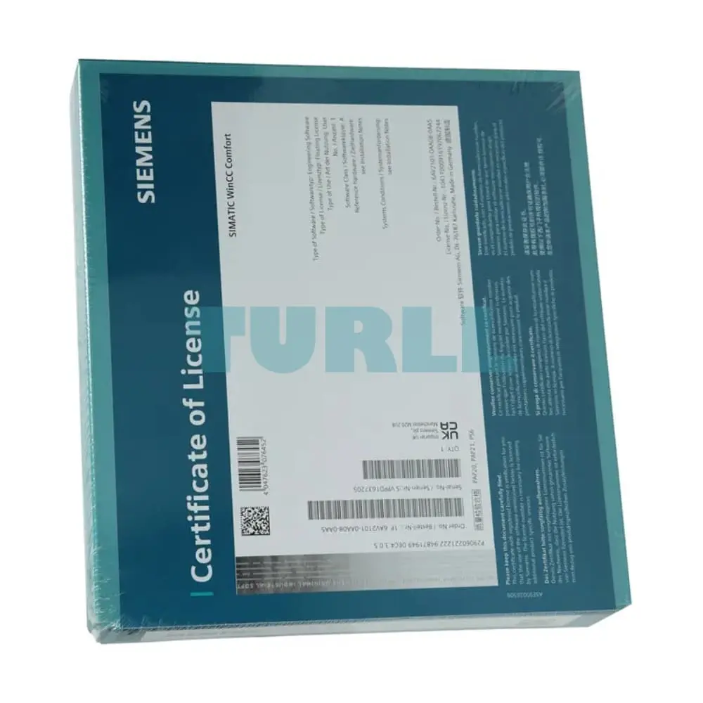 6AV2101-0AA02-3AA5 Siemens SIMATIC WinCC Comfort V19 Original Brand New 2 6AV2101-0AA02-3AA5 Siemens SIMATIC WinCC Comfort V19