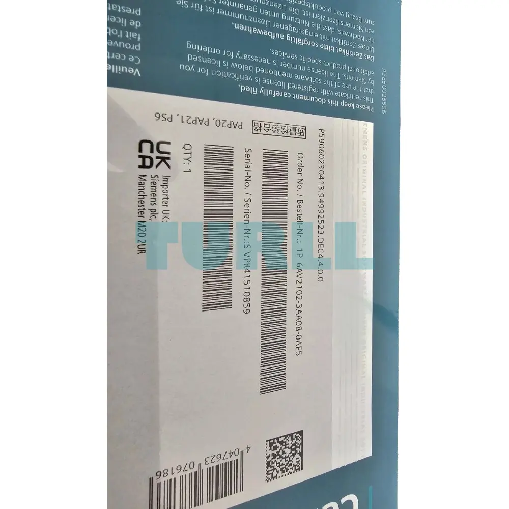6AV2102-3AA08-0AE5 Siemens SIMATIC WinCC Advanced V18 Original Brand New 3 6AV2102-3AA08-0AE5 Siemens SIMATIC WinCC Advanced V18