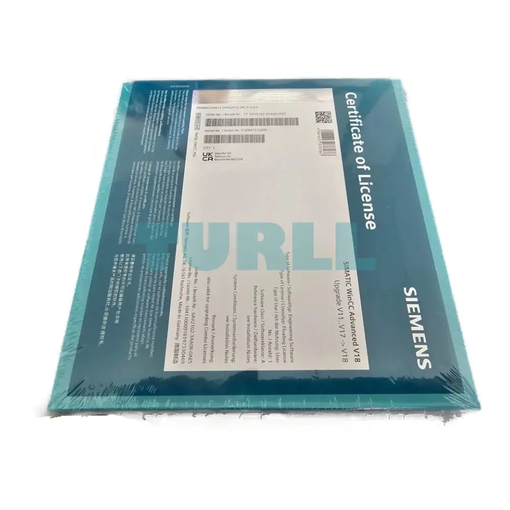 6AV2102-3AA08-0AE5 Siemens SIMATIC WinCC Advanced V18 Original Brand New 2 6AV2102-3AA08-0AE5 Siemens SIMATIC WinCC Advanced V18
