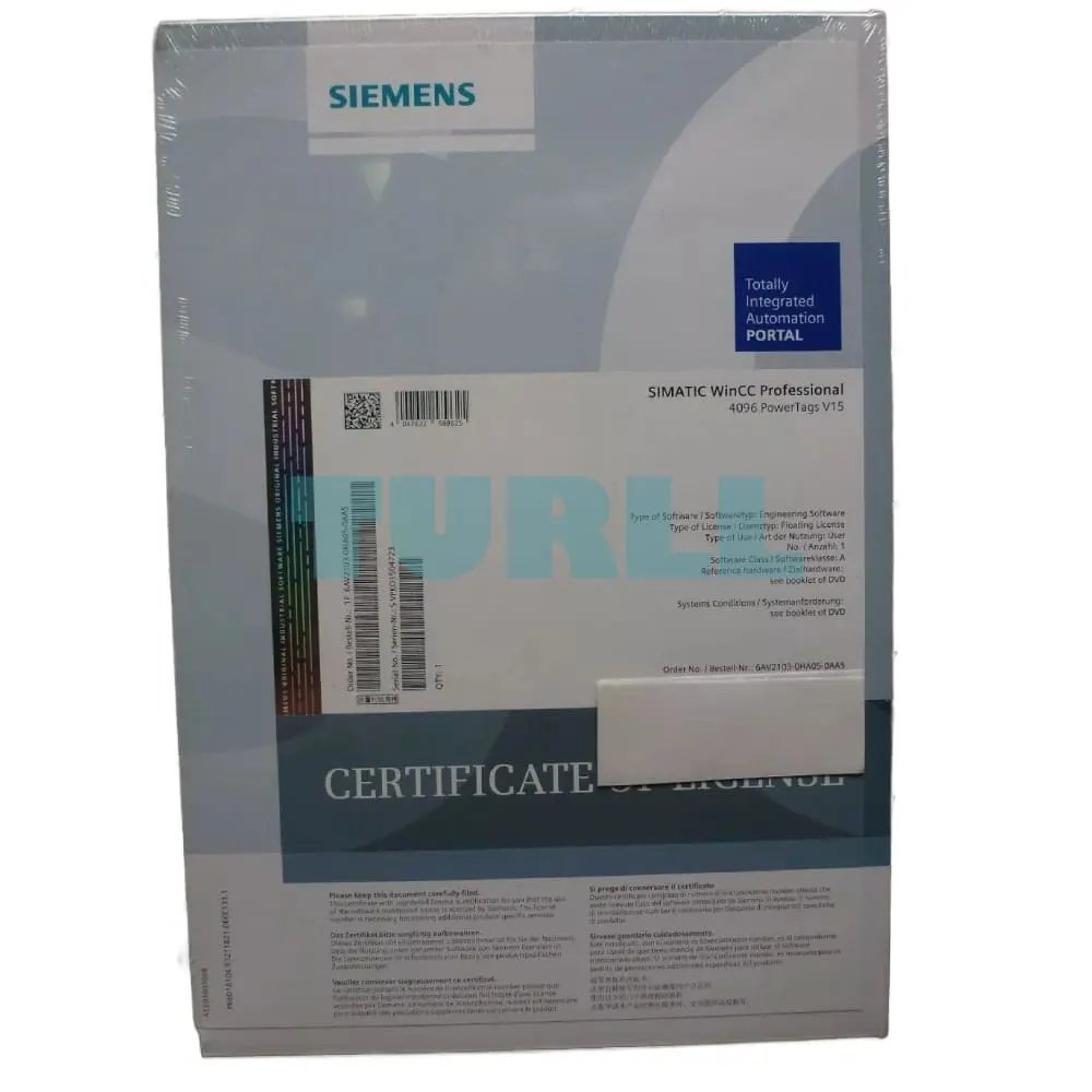 6AV2103-0XA08-0AH5 Siemens SIMATIC WinCC Professional V18 Original Brand New 1 6AV2103-0XA08-0AH5 Siemens SIMATIC WinCC Professional V18