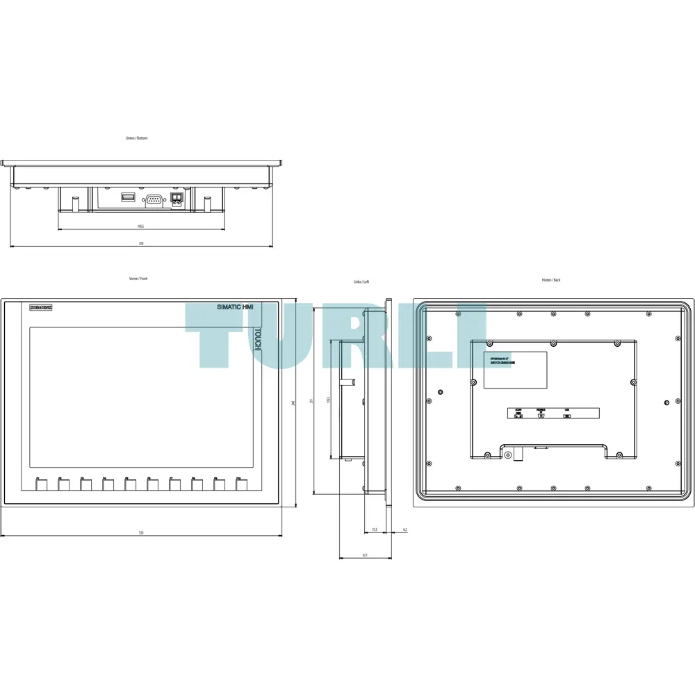 Siemens 6AV2123-2MA03-0AX0 SIMATIC HMI, KTP1200, Basic DP 12" TFT Touch, Key Panel Original Brand New 6 Siemens 6AV2123-2MA03-0AX0 SIMATIC HMI, KTP1200, Basic DP 12" TFT Touch, Key Panel