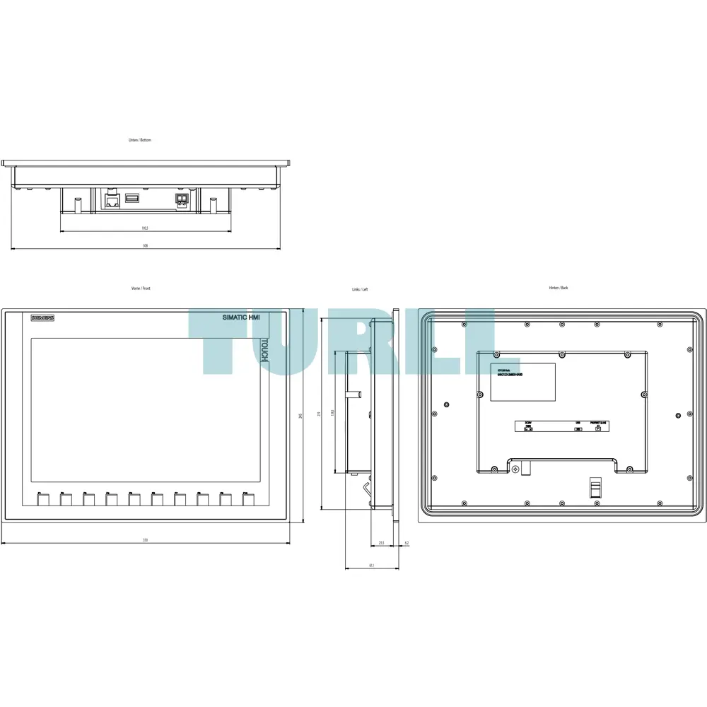 Siemens 6AV2123-2MB03-0AX0 SIMATIC HMI KTP1200 Basic Panel, 12" TFT, Key/Touch Operation Original Brand New 6 Siemens 6AV2123-2MB03-0AX0 SIMATIC HMI KTP1200 Basic Panel, 12" TFT, Key/Touch Operation