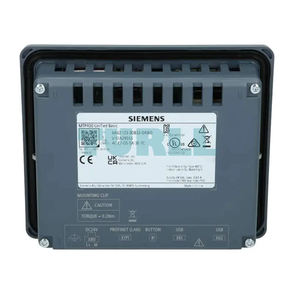 6AV2123-3DB32-0AW0 Siemens SIMATIC HMI MTP400 Unified Basic Panel