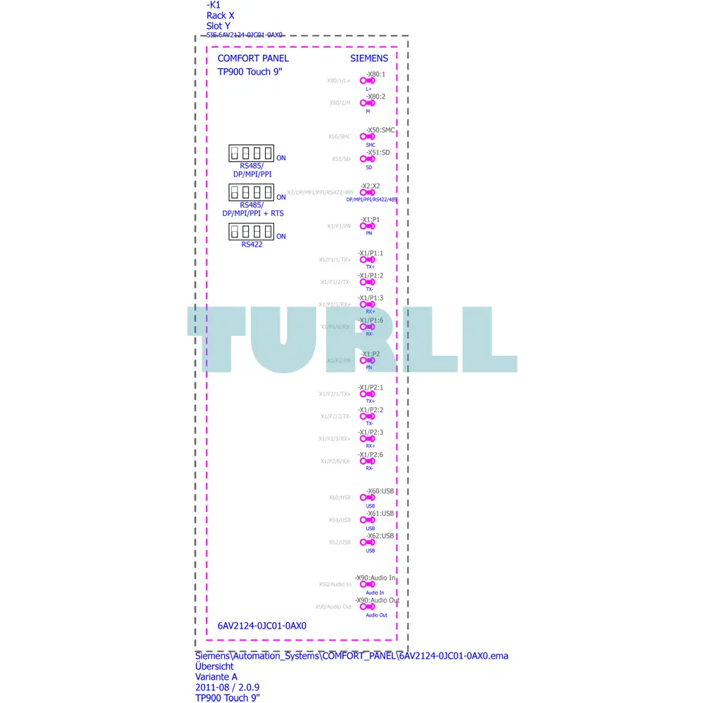 Siemens 6AV2124-0JC01-0AX0 SIMATIC HMI TP900, Comfort Panel, 9” Touch, PROFINET/MPI/DP Original Brand New 7 Siemens 6AV2124-0JC01-0AX0 SIMATIC HMI TP900, Comfort Panel, 9” Touch, PROFINET/MPI/DP